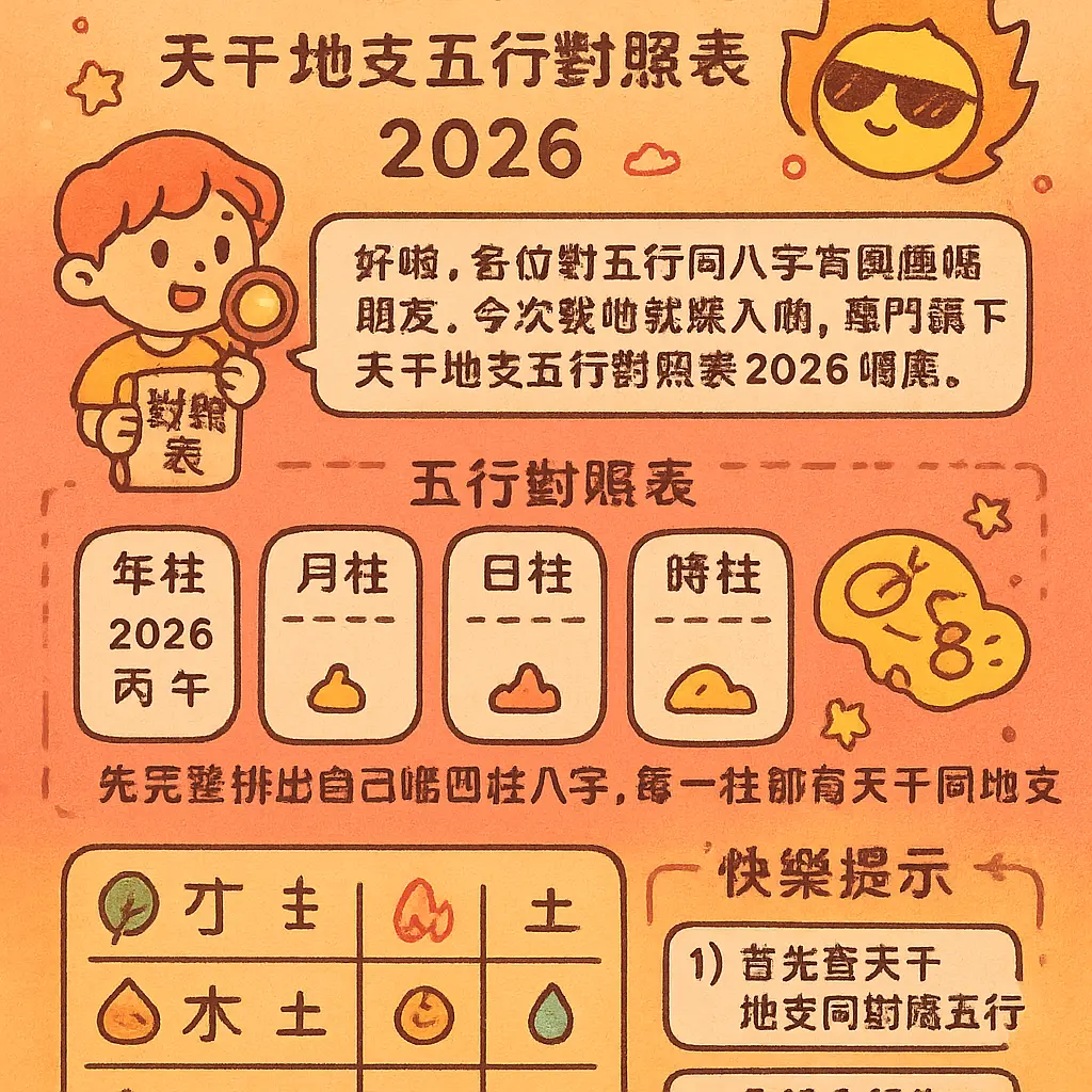 五行查詢 - 八字排盤