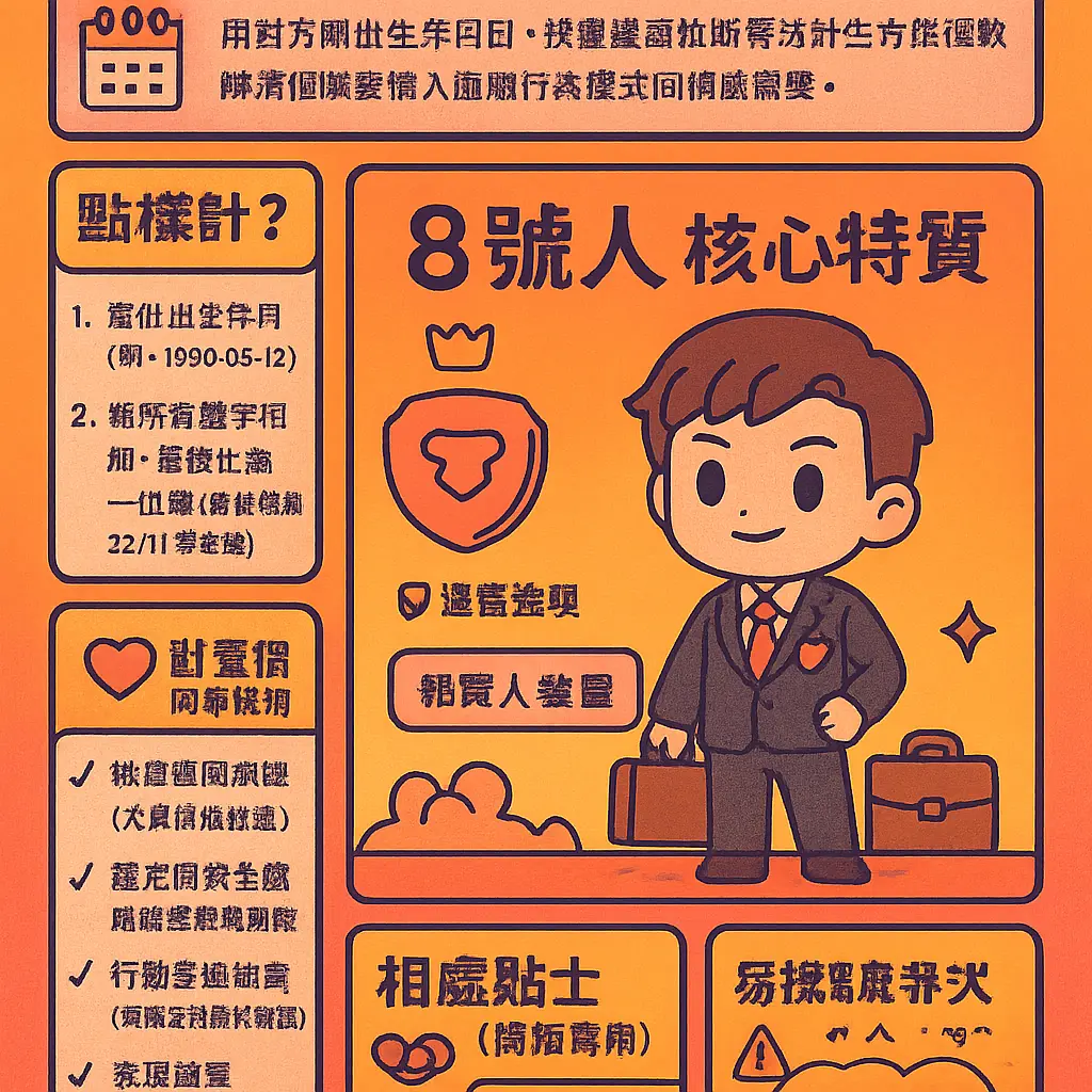 生命靈數配對 - 8號人