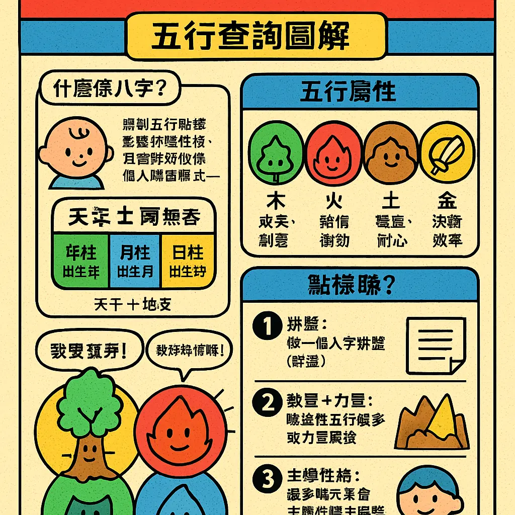 五行查詢 - 八字大運